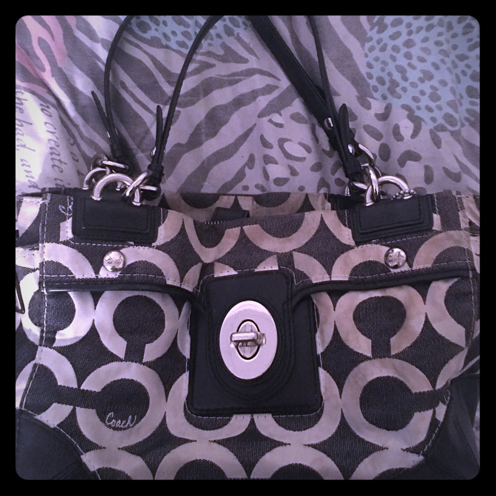 Worn out coach bag
